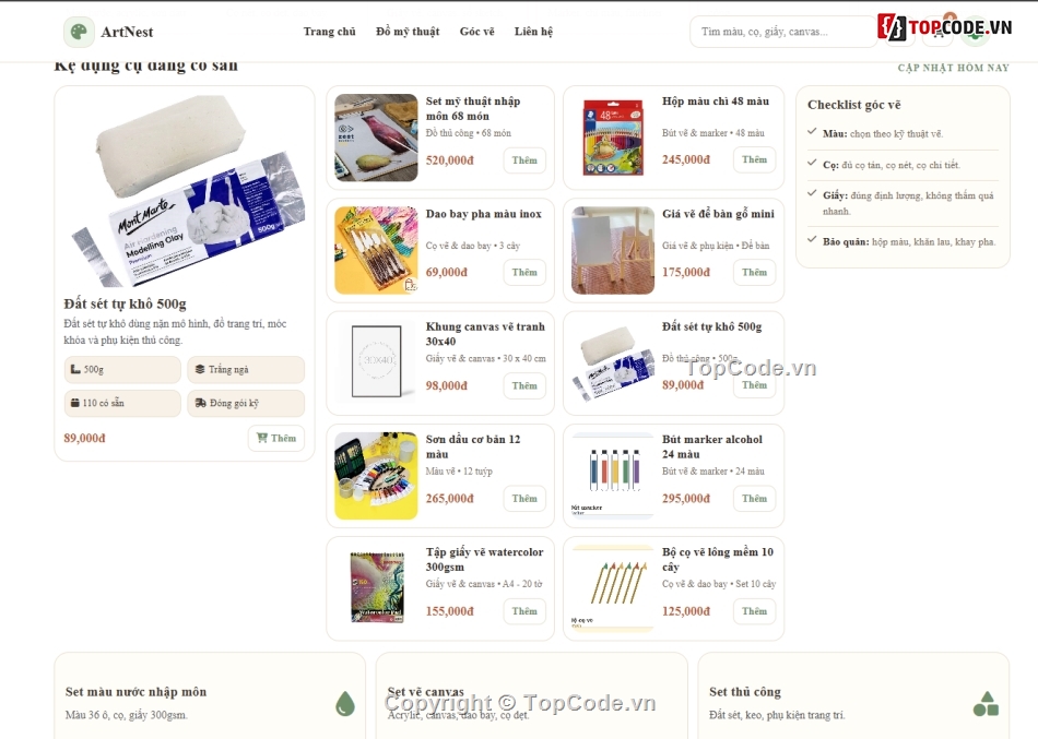 website,đồ án website,bán website